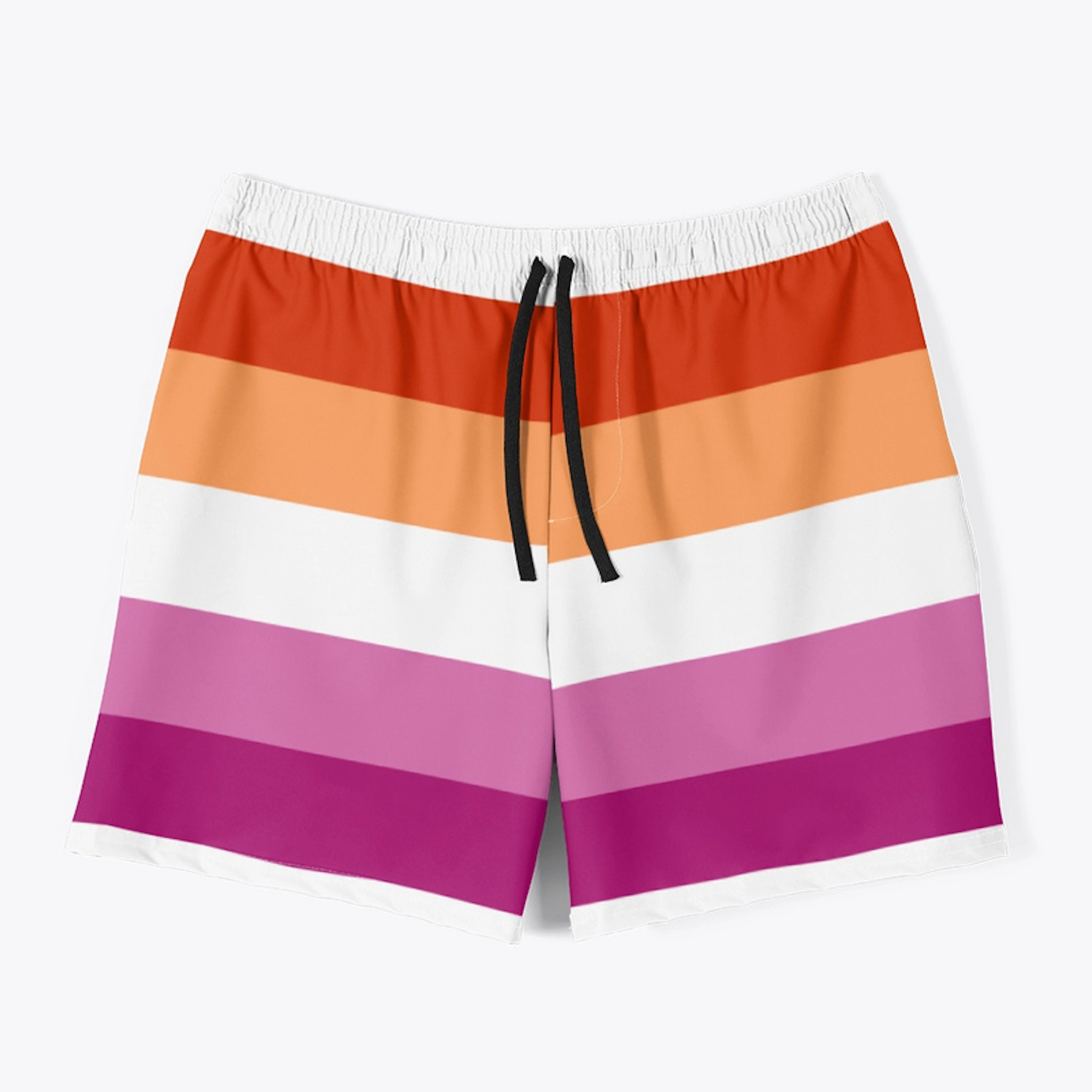 Lesbian Flag Shorts - Swim Trunks