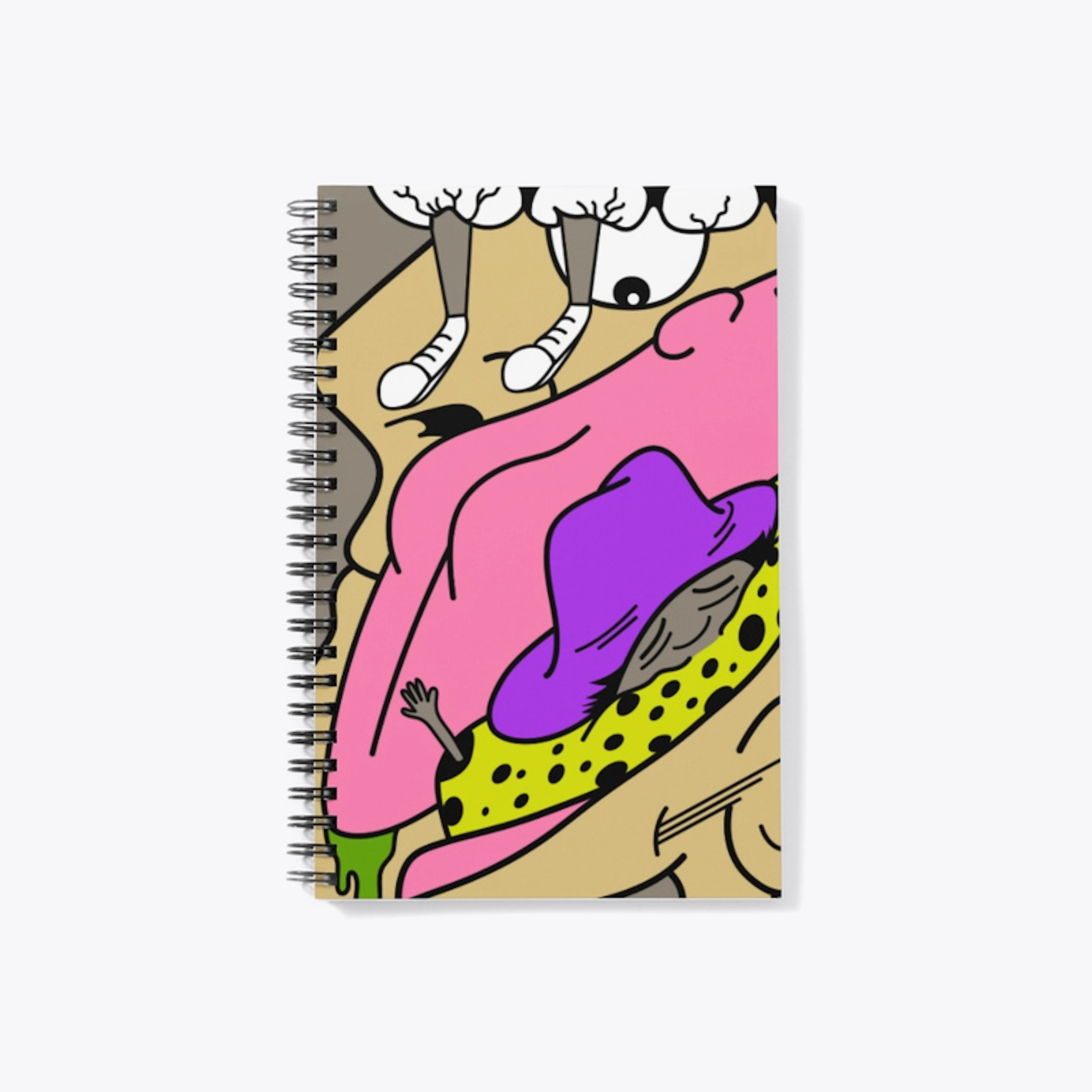 Purple Hat Spiral Notebook
