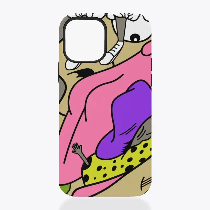 Funny Phone Case. Purple Hat 