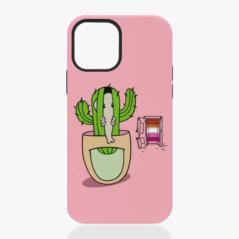 Phone Case. Lesbian Visibility Cactus